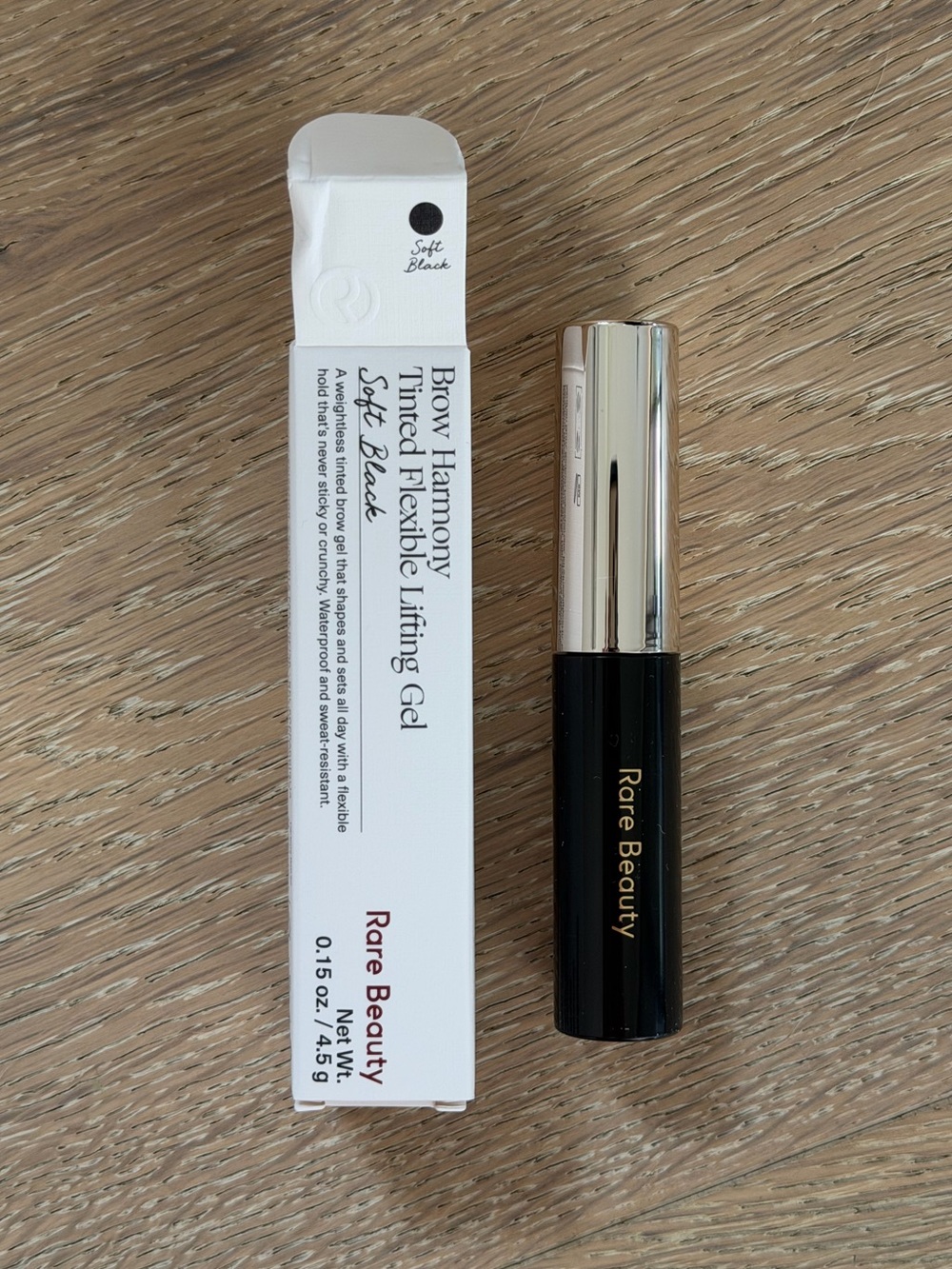 Rare Beauty Brow Harmony Black Tinted Flexible Lifting Gel